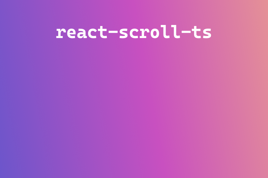 react-scroll-ts
